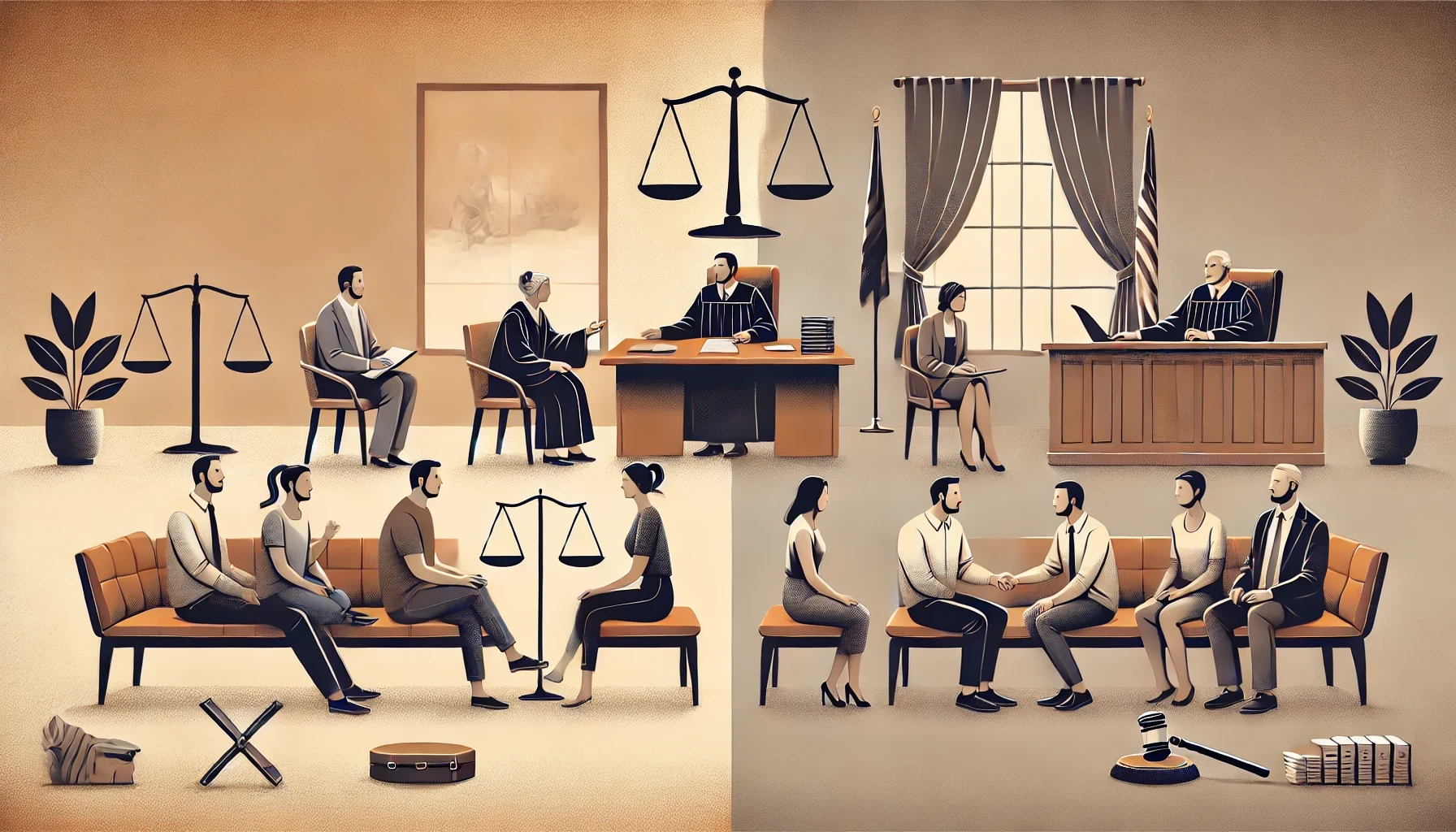 mediation vs court